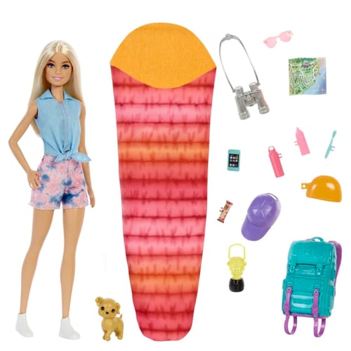 Barbie - Camping dukke med hvalp - Malibu - picture