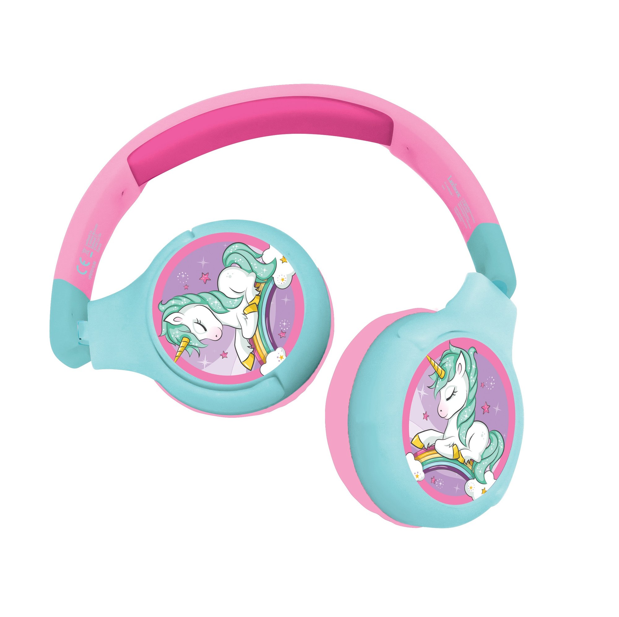 Lexibook - Unicorn - 2 in 1 Bluetooth® foldable Headphones (HPBT010UNI)_0