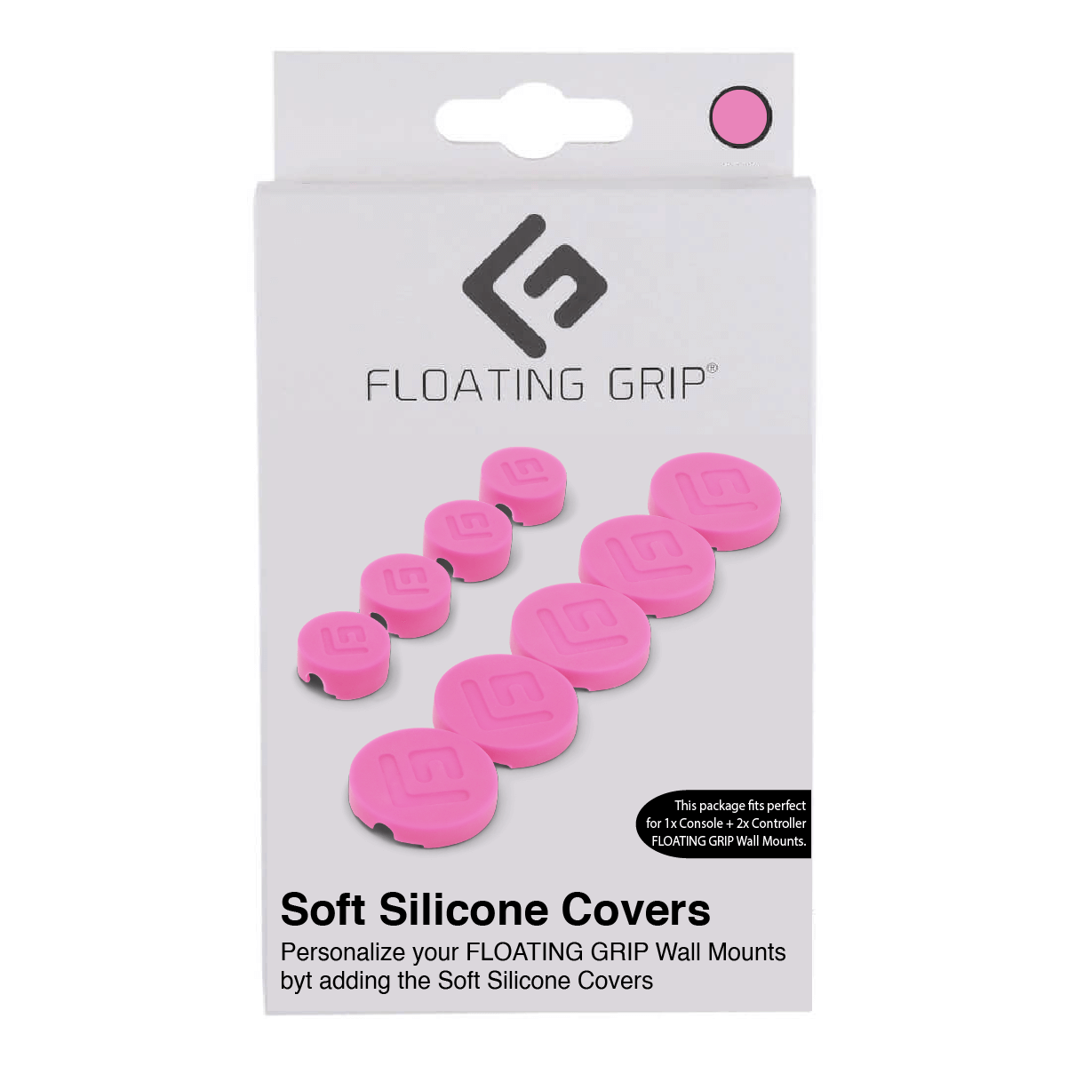 Floating Grip Wall Mount Covers (Pink)_0