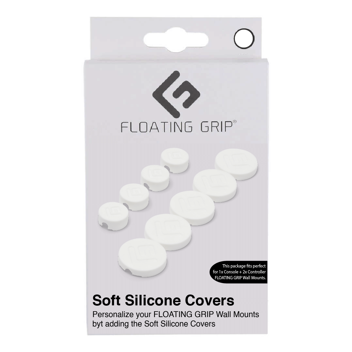 Floating Grip Wall Mount Covers (White)_0