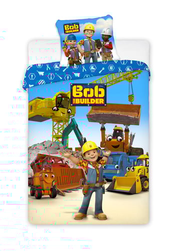 Sängkläder - Junior storlek 100 x 140 cm - Builder Bob_0