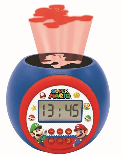 Lexibook - Super Mario Projector väckarklocka med timer - picture