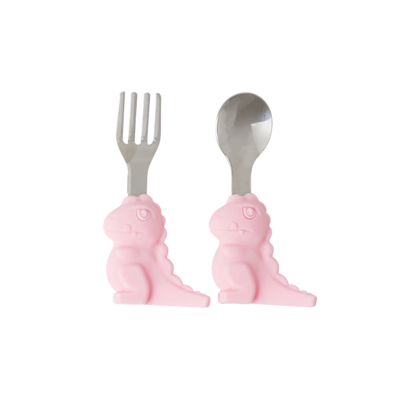Rice - Stainless Steel Kids Cutlery Pink_0