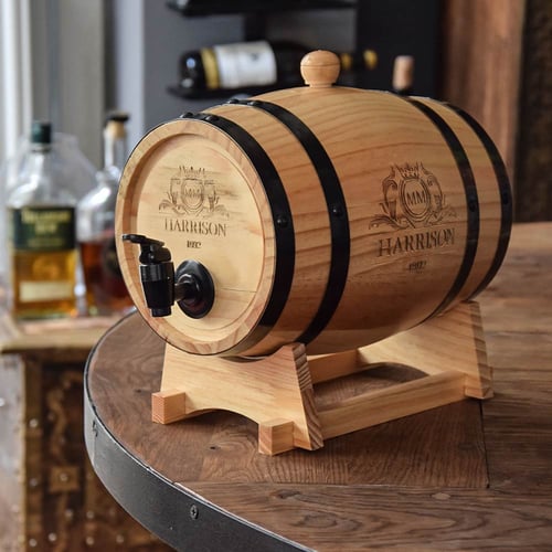 Wooden Barral Dispenser_0