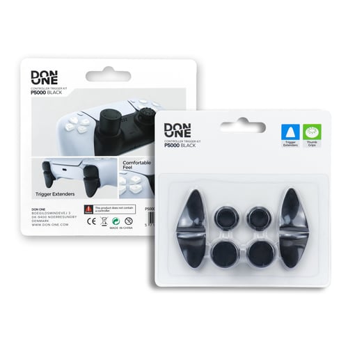 PS5 CONTROLLER TRIGGER KIT THUMB GRIPS - DON ONE - P5000 BLACK_0