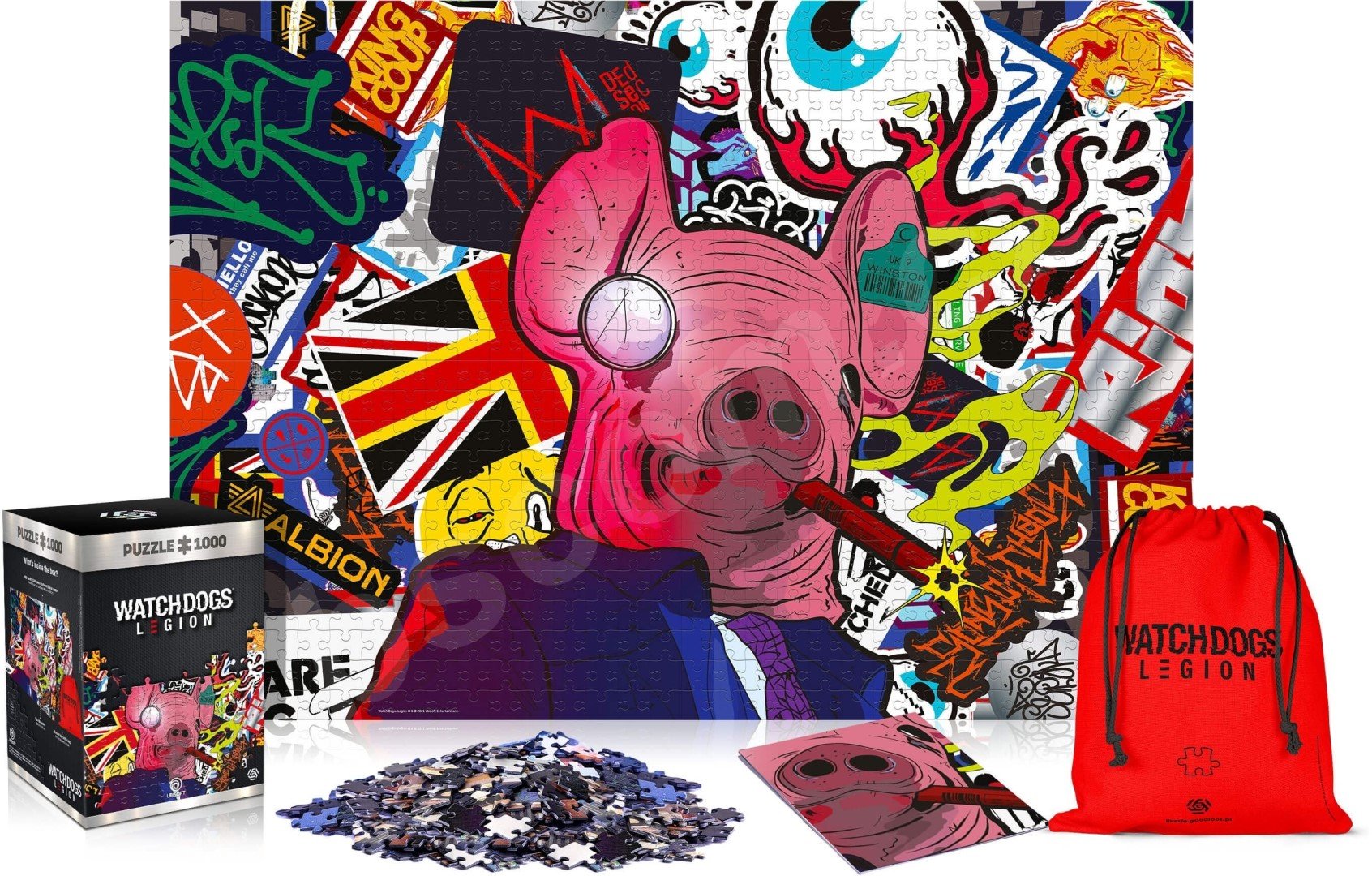 WATCH DOGS LEGION: PIG MASK PUZZLES 1000 pcs_0