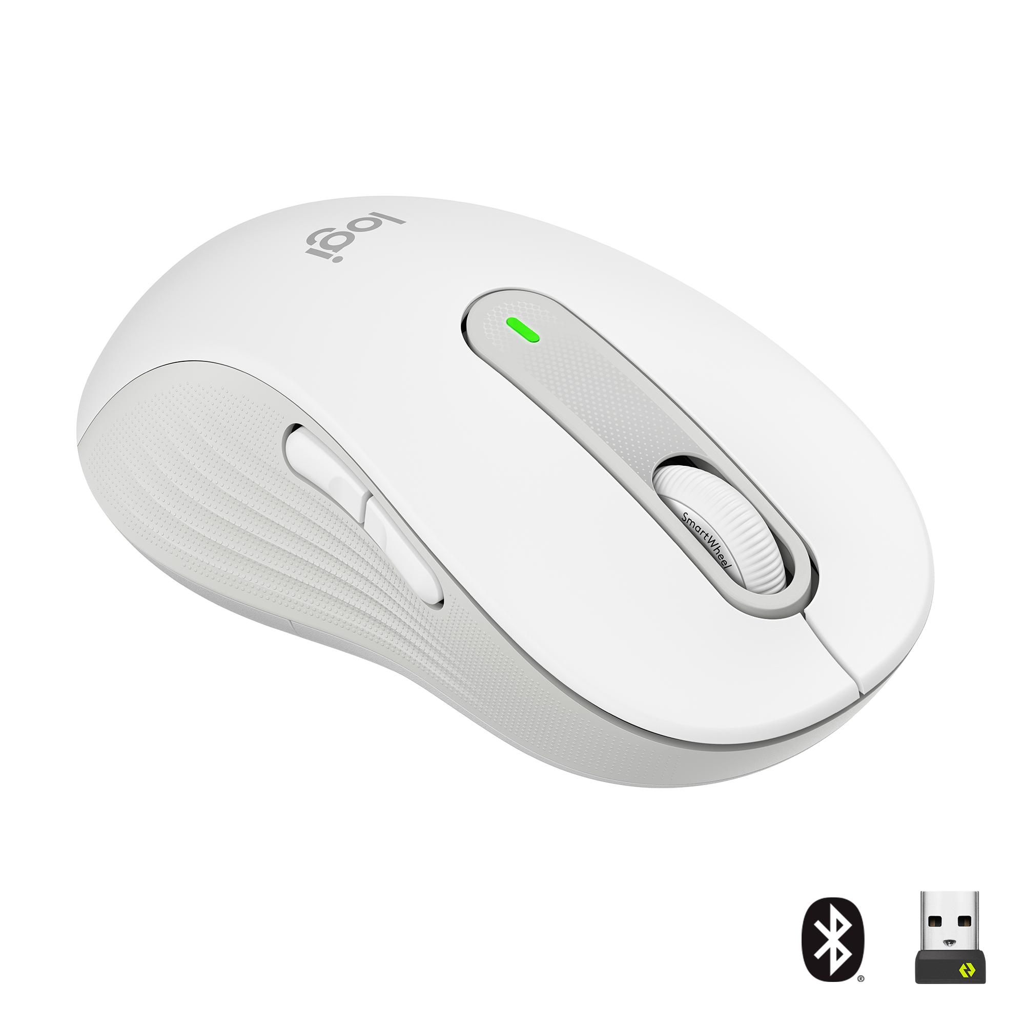 Logitech - M650 Signature - Large Wireless Mouse - White ( Left Handed )_0