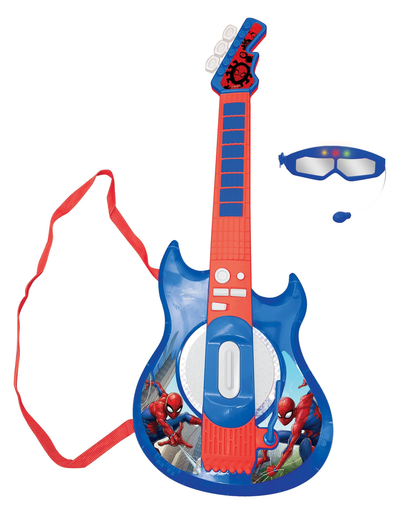 Lexibook - Spider-Man - Electronic Lighting Guitar (K260SP)_0