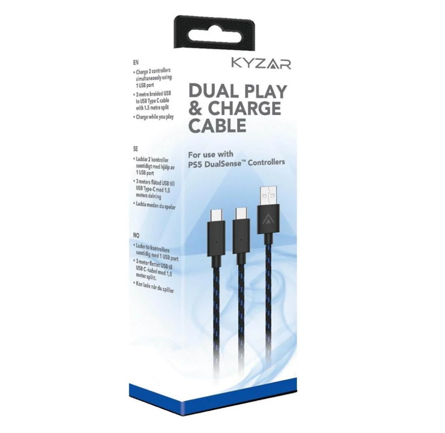 Kyzar Play and charge cable for PS5_0