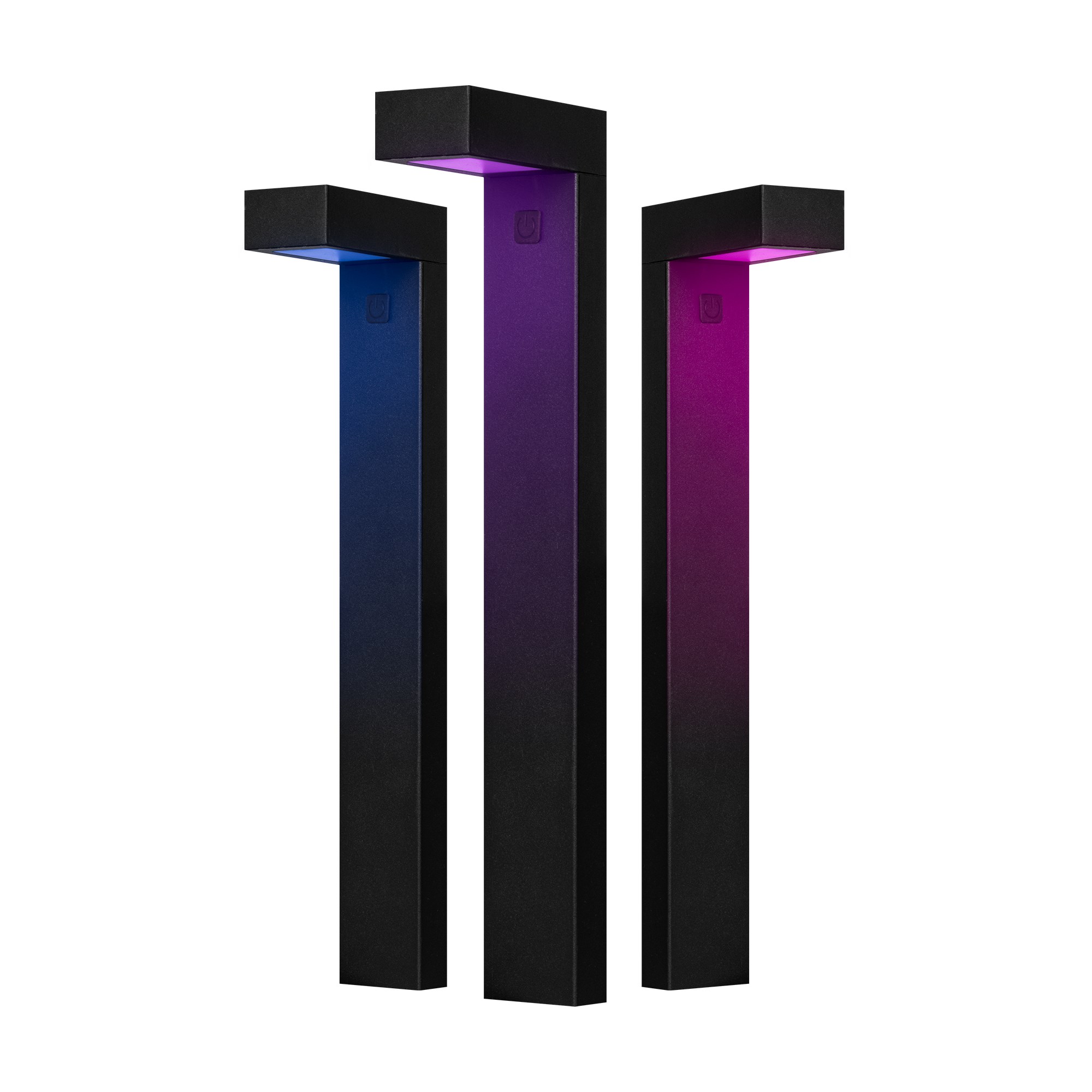 Hombli - Smart Outdoor Pathway Light, Black (3-pack)_0