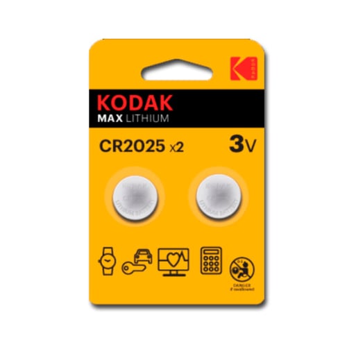 Lithium CR2025 Kodak ULTRA MAX LITHIUM 3V (2 uds)_0