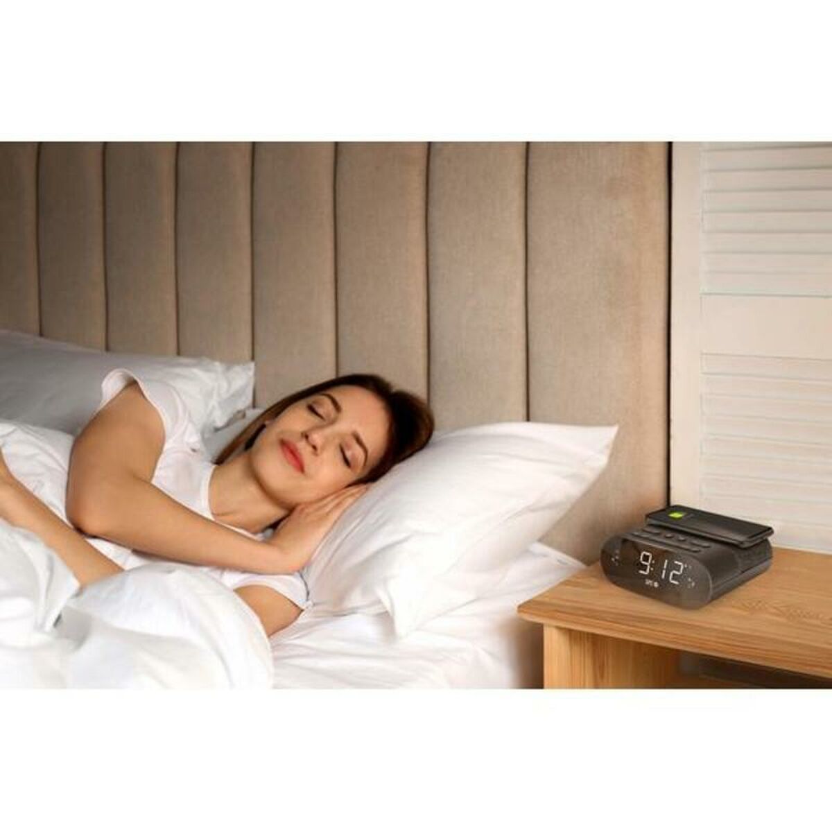 Alarm Clock with Wireless Charger SPC 4587N_2