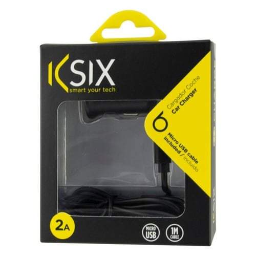 Vægoplader + USB mikrokabel KSIX 2A Sort_6