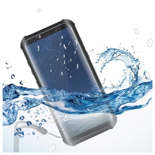Vandtæt boks Samsung Galaxy S8+ KSIX Aqua Case Sort Gennemsigtig_0