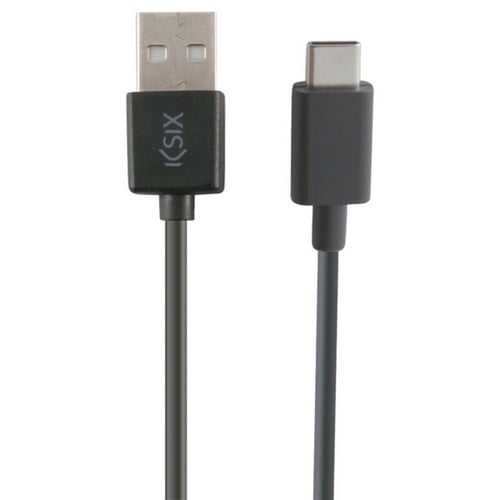 USB-C Cable to USB KSIX 3 m Black - picture