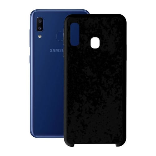 Mobilcover Samsung Galaxy A20 KSIX Soft, Sort_0