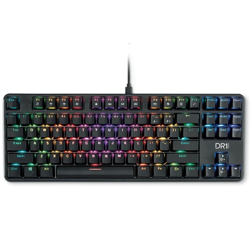 "Gaming-tastatur DR1TECH DR10031 Sort QWERTY RGB (Refurbished A)" - picture