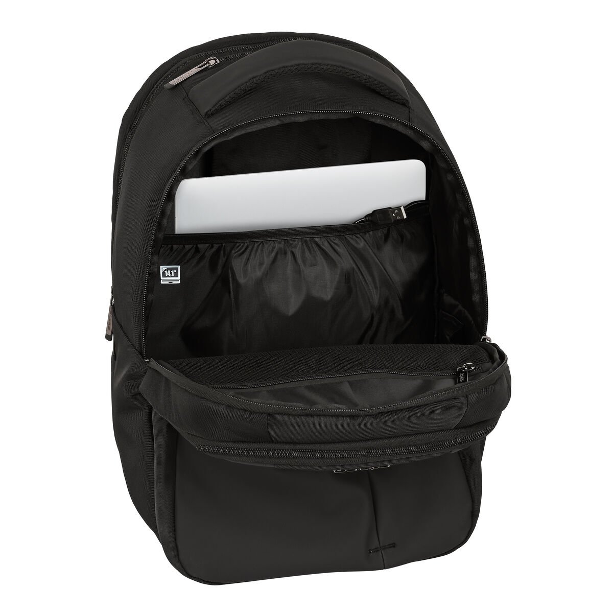 "Rucksack for Laptop and Tablet with USB Output Safta Business Black (31 x 45 x 23 cm)"_22