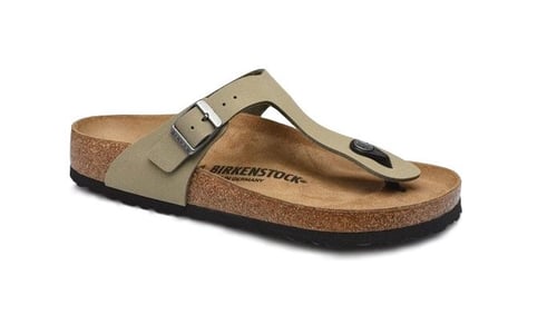 Birkenstock - GIZEH Brøn Birko-Flor Smal - Green Nubuck - 35_0