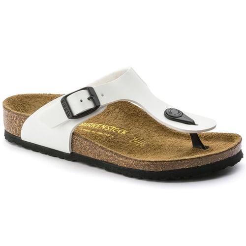 Birkenstock - GIZEH Børn Birko-Flor Smal - White Lack - 32 - picture