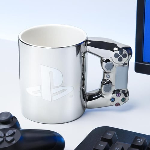 Playstation DS4 Silver Controller Mug_0