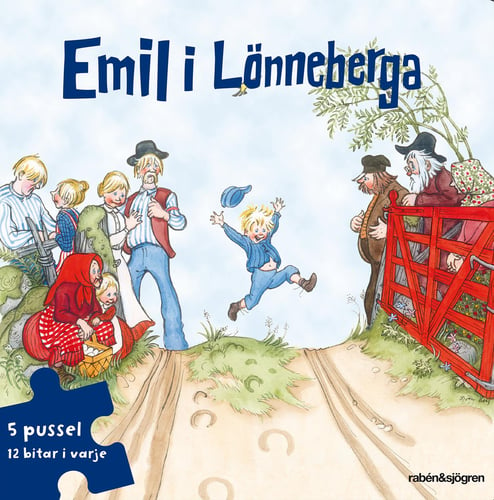 Emil i Lönneberga Pusselbok : 5 pussel med 12 bitar i varje - picture