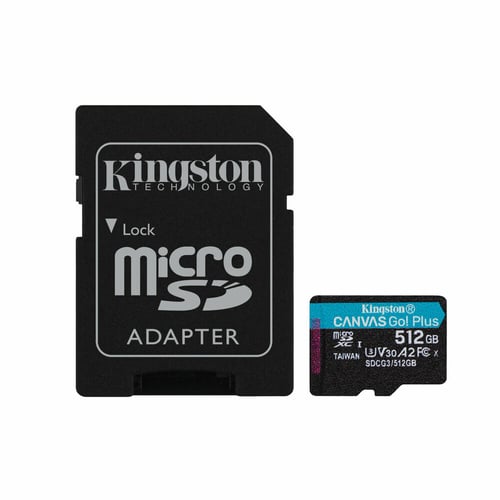 Mikro-SD-hukommelseskort med adapter Kingston SDCG3/512GB Klasse 10 512 GB UHS-I - picture