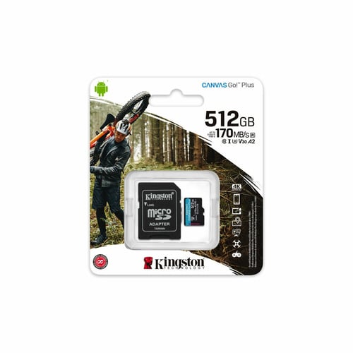 Mikro-SD-hukommelseskort med adapter Kingston SDCG3/512GB Klasse 10 512 GB UHS-I_3