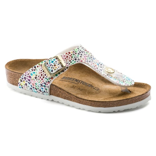 Birkenstock - GIZEH Børn Birko-Flor Smal-  Mosaic White - 32_0