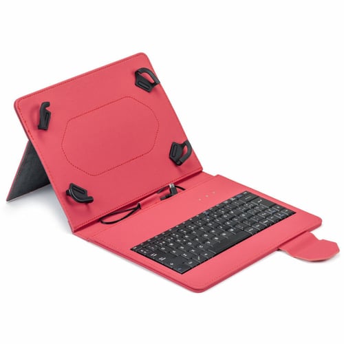 "Keyboardtaske til iPad + Maillon Technologique URBAN KEYBOARD USB RED 9.7""-10.2"" Rød" - picture