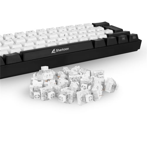 "Tastatur Sharkoon Clicky Kailh Box White Hvid"_2
