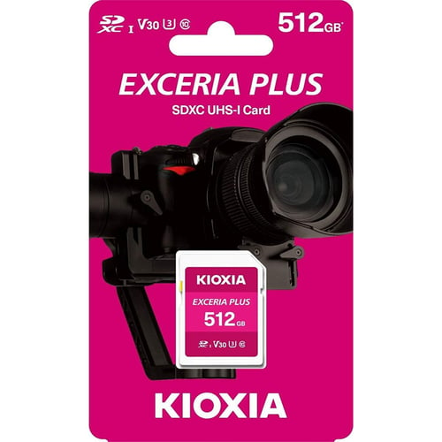 "Mikro-SD-hukommelseskort med adapter Kioxia PLUS UHS-I C10 R98 512 GB" - picture