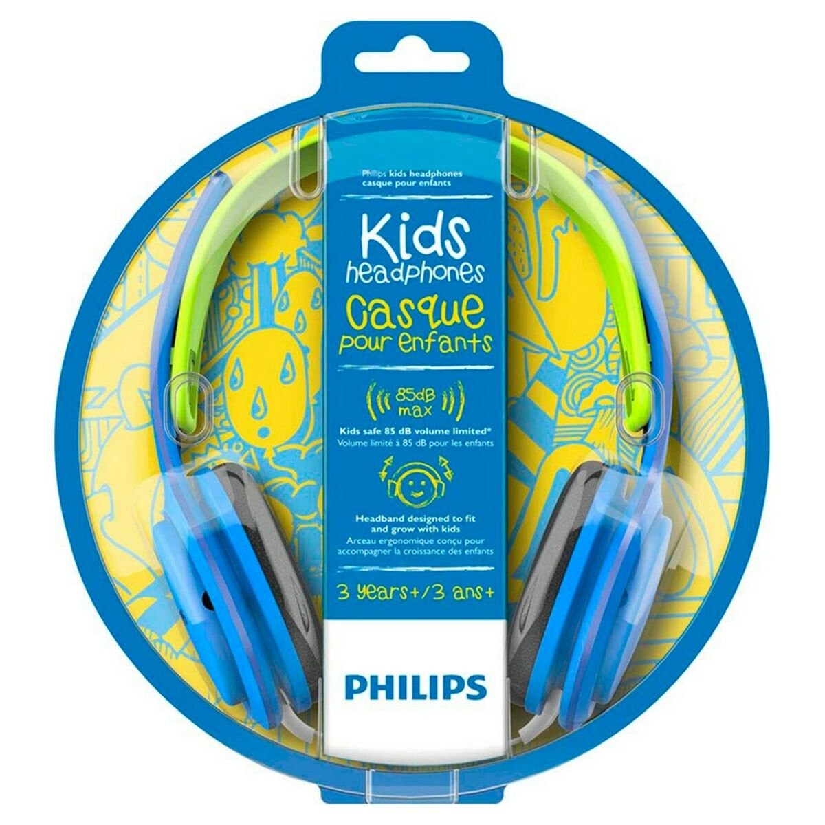 "Headphones with Headband Philips (3.5 mm) Blue For boys With cable"_2