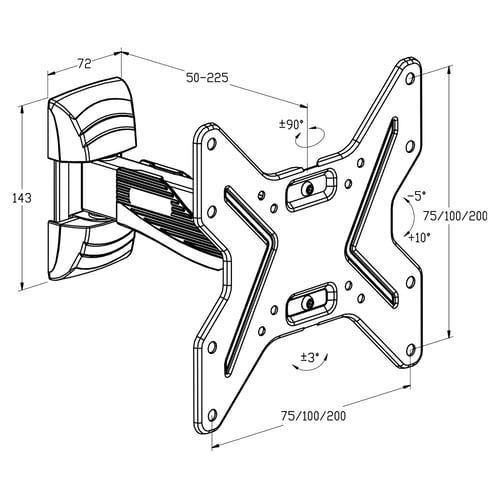 TV-holder TM Electron 26-40 25 kg_5