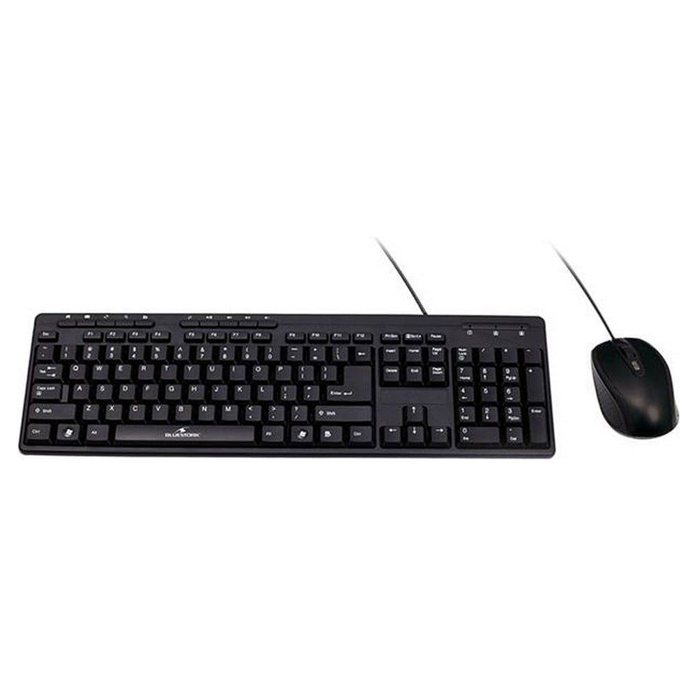 "Keyboard and Mouse Bluestork BSPACKFIRSTII Black QWERTY"_0