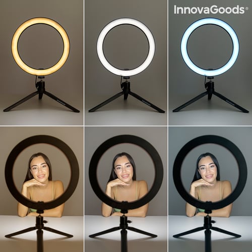 Selfie Ring Light med stativ og fjernbetjening Youaro InnovaGoods V0103280_19