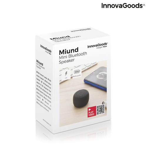 Genopladelig bærbar trådløs mini-højttaler Miund InnovaGoods_5