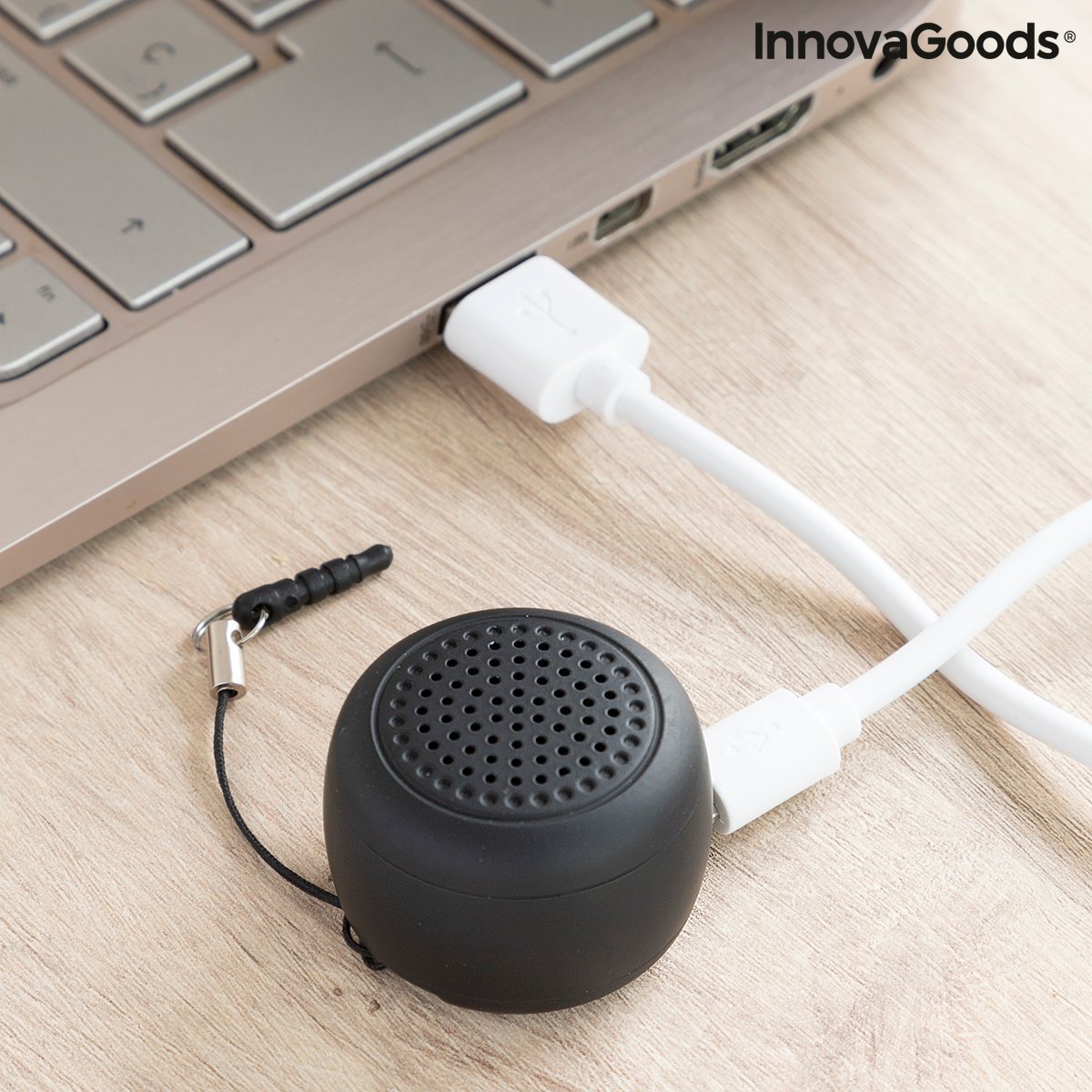 Rechargeable Portable Wireless Mini Speaker Miund InnovaGoods_24