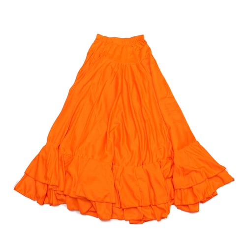 "Flamenco-kjol, Dam 8FQ03M Orange (M)"_0