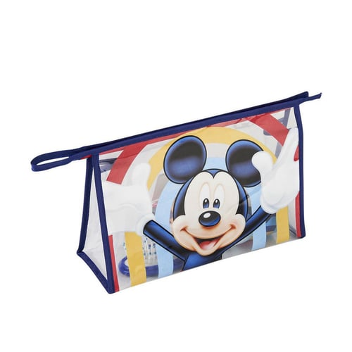 "Rejsetoilettaske-sæt til børn Mickey Mouse Blå (23 x 16 x 7 cm) (4 pcs)"_0
