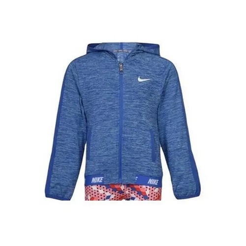 Sweatshirt med hætte til piger Nike 937-B8Y Blå - picture