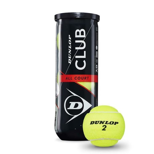 "Tennisbolde D TB CLUB AC 3 PET Dunlop 601334 3 Dele (Naturgummi)"_0