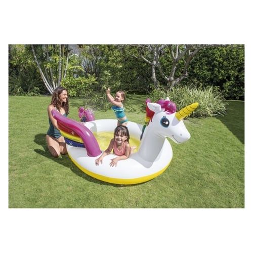 "Oppustelig Pool til Børn Unicorn (272 x 193 x 104 cm)"_4