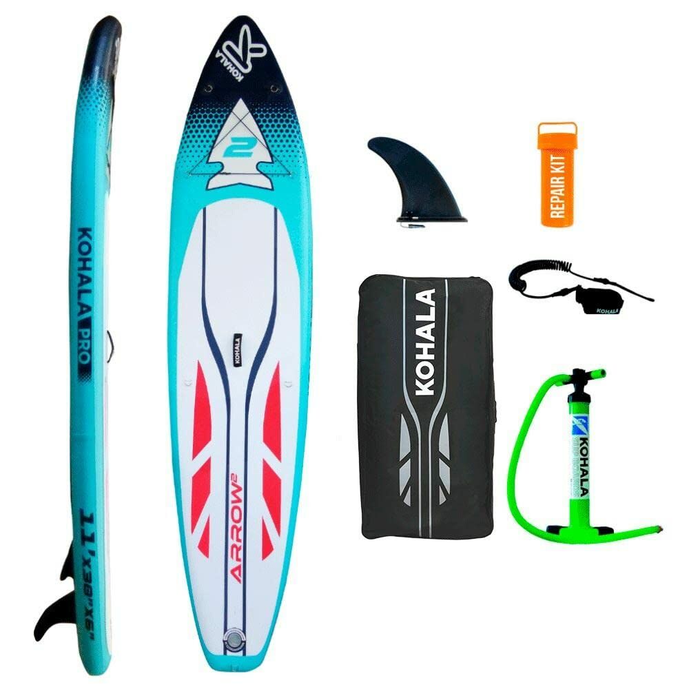 "Inflatable Paddle Surf Board with Accessories Kohala Arrow 2 Blue ( 335 x 75 x 15  cm)"_0