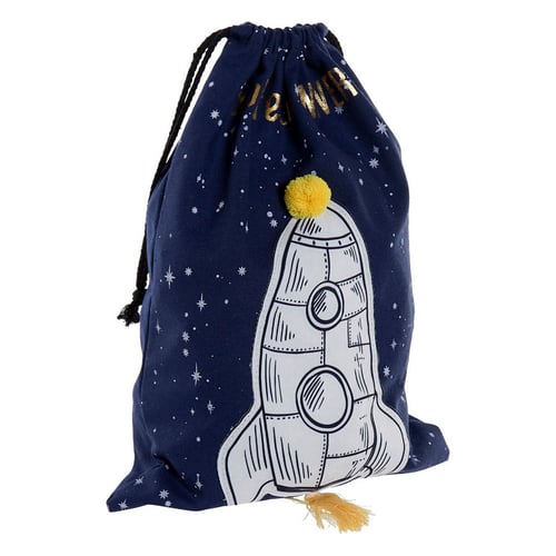 Pose DKD Home Decor Explore the Universe Blå Hvid Polyester (26 x 1 x 37 cm)_0