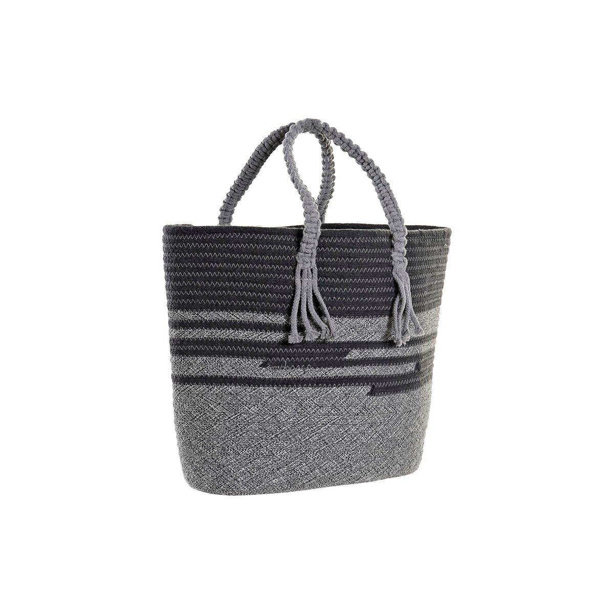 "Handbags DKD Home Decor Gray Cotton (48 x 16 x 36 cm)"_0
