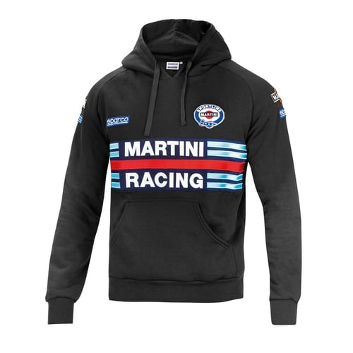 "Hættetrøje Sparco Martini Racing Sort Størrelse M"_0