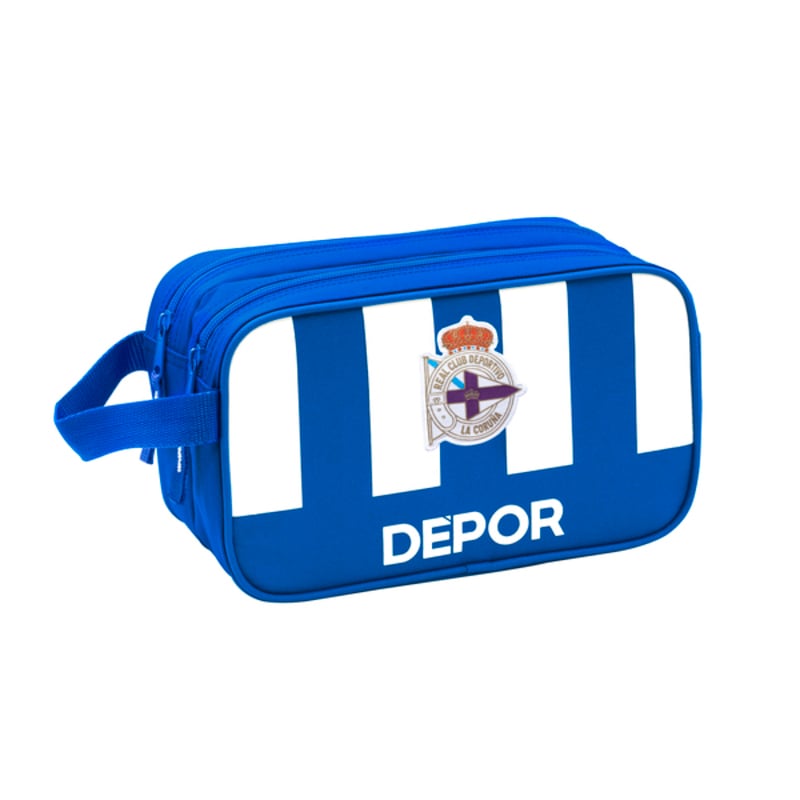 School Toilet Bag R. C. Deportivo de La Coruña Blue White_0