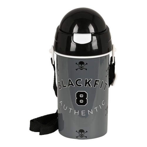 "Vandflaske BlackFit8 Skull Sort Grå (500 ml)"_1