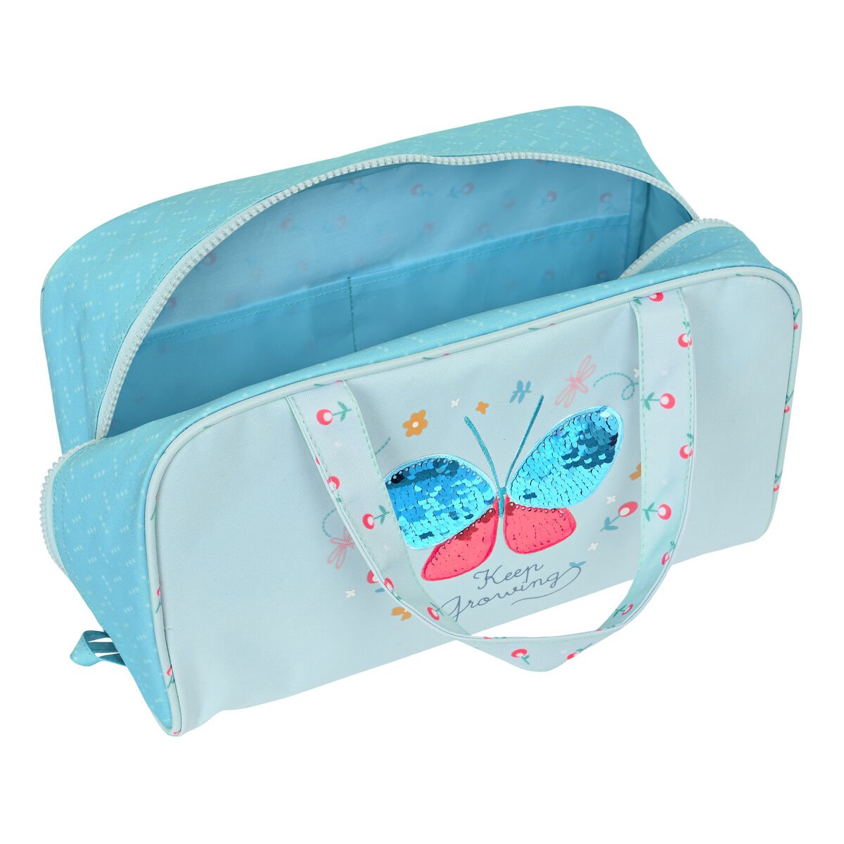 "School Toilet Bag BlackFit8 Keep Growing Light Blue (31 x 14 x 19 cm)"_7
